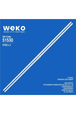 Samsung Uyumlu  Ue50tu8500u 50'' 2 Adet Tv Led Bar Tvnizin İçindeki Led Barla Aynısı Olduğunu Görmeden Almayınız. Led Bar Ürünlerinde Paket Açıldığında İade Kabul Edilmemektedir.