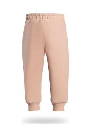Heyadventure Erkek / Kız Çocuk Jogger Eşofman Altı Cepsiz Paçası Kaşkorseli Bej Bej