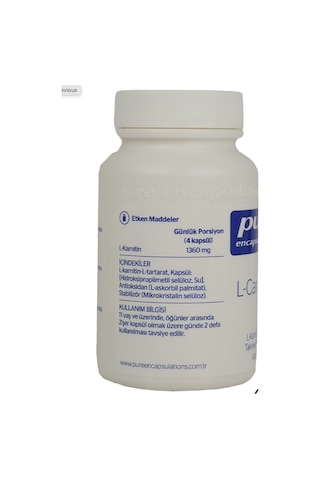 Pure Encapsulations L-Carnitine 60 Kapsül