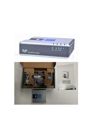 Pap2t-na İnternet Telefon Adaptörü, Linksys Fg2025031700640 Eu İçin Zengin Voip 2 Portlu Sıp V2'yi Etkinleştirir