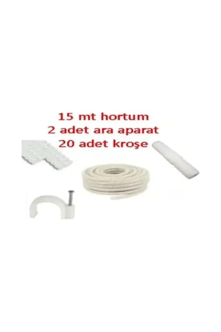 Klima Su Tahliye Drenaj Hortumu - 15mt + Ek Birleştir
