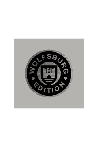 Gerçek Metal Wolfsburg Gümüş Renk Logo Amblem Arkası Yapışkanlı 5 Cm 1 Adet