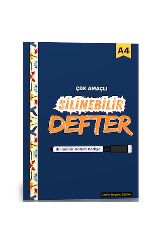 Çok Amaçlı Silinebilir Defter-a4 Kalem Hediyeli