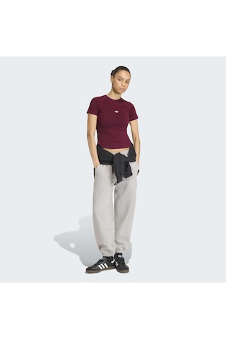 Adidas Essentials Kadın Bordo Tişört Kr3593