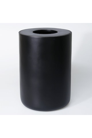 Luxe Büyük Çöp Kovası Siyah Mat Siyah