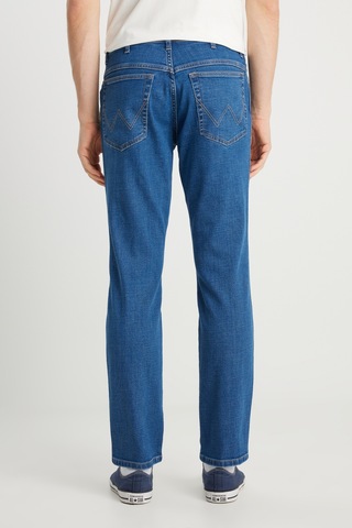Wrangler Texas Slim Fit Dar Kesim Normal Bel Dar Paça Açık Mavi Pamuklu Esnek Denim Pantolon