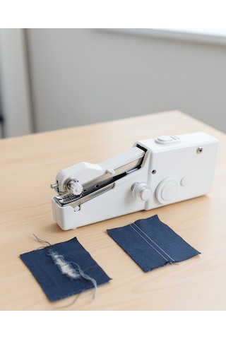 El Dikiş Makinesi Mini Taşınabilir Pilli