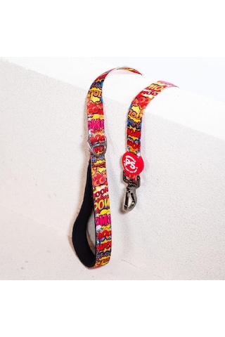 Wow Leash Kedi Köpek Sevk & Gezdirme Kayışı Köpek Uzatma Tasması-1,5cm Kırmızı