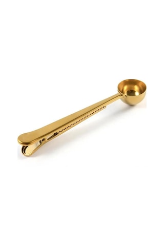 Honmex Altın Renkli Paslanmaz Çelik Kahve Kaşığı Ve Tutucu Seti - Konforlu Kullanim, Estetik Depolama Altın