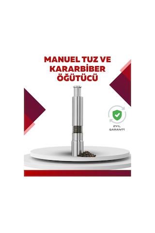 Mey Najmaddin Hafif Ve Kompakt, Taşınabilir Baharat Öğütücü - Mutfak Ve Masa İçin Najmaddin Renkli