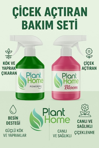 Plant Home Bitki Besini 3lü Seti 500 Ml & Hızlı Emilim Powermix Gold Seri 500 G