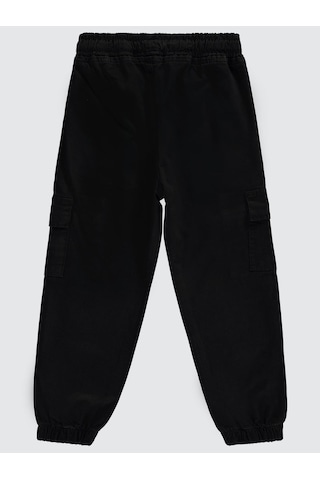 Civil Boys Bel Paça Lastikli Kargo Cepli 6-9 Yaş Pantolon - Siyah