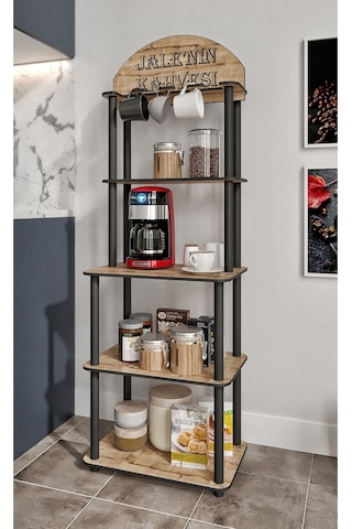 Dekoratif Lungo Özel Kahve Köşesi Safir Meşe Meşe