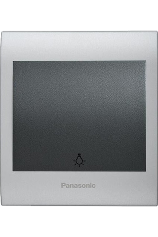 Viko Panasonic Thea Blu Light Anahtar, Çerçeve Chrome Matt+beyaz, Kapak Füme