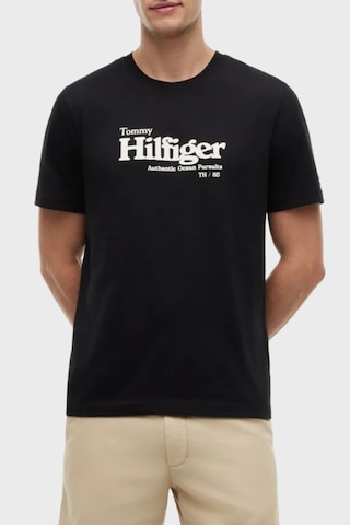 Tommy Hilfiger % 100 Pamuk Regular Fit Bisiklet Yaka T Shirt Erkek T Shirt Mw0mw43448 Bds Siyah