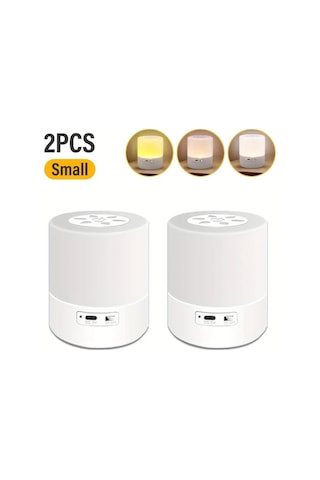 Boatshop1 2 Adet Led Dokunmatik Akıllı Işık Küçük Boy Yatak Odası Oturma Odası Koridor Mutfak Dolap Gardırop Ayarlanabilir Sıcak Beyaz Gece Lambası