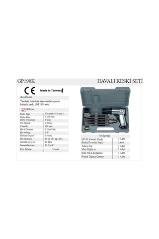 Gison Gp-190K Havalı Keski Seti N11.3902