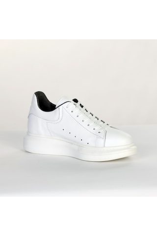 Boy Uzatan Gizli Topuklu Beyaz Spor Ayakkabı Beyaz