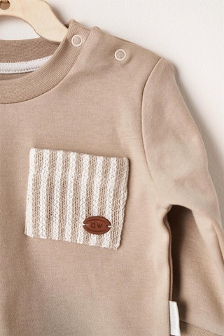 Andywawa Bebek Tinny's Sheeps Alt Üst Takım Bej Ac26160 Beige