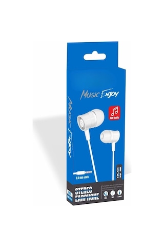 Pdateknoloji Yetty Stereo Kablolu Kulaklık 1.2m Beyaz Yk-01b