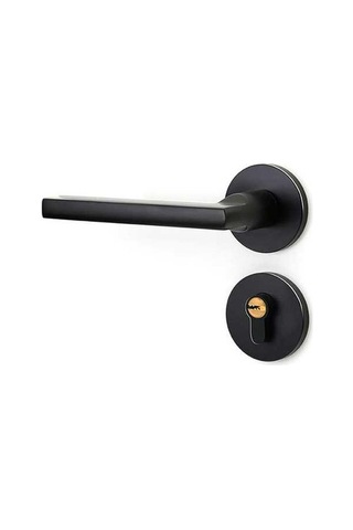 Prestigegoods Leedıs Ağır Hizmet Yuvarlak Kilitli Kol Seti Anahtarlı Ters Çevrilir Sol/sağ 35-45mm Siyah Siyah