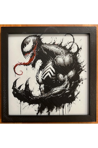 Venom 3d Baskı Tablo Çerceve