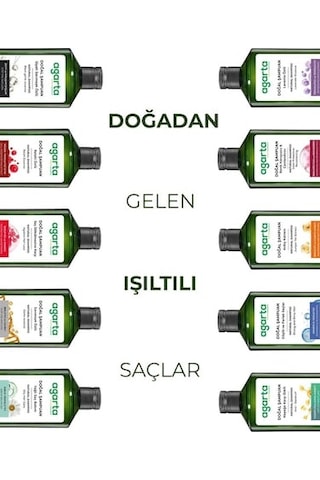 Agarta Yağlı Saçlar İçin Arındırıcı Tuzsuz Şampuan 400ml X 2 Adet
