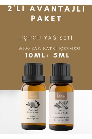 Boco Born In Cosmetics Portakal + Tarçın Saf Aromaterapi Uçucu Yağı 10 + 5 ML