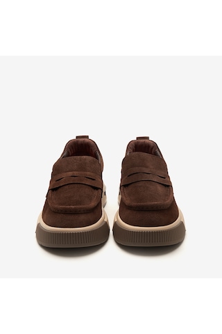 Kahve Süet Sneaker Erkek Ka-alfa8204 John May Alfa Kahverengi