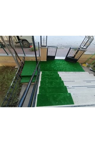 Grassy Yapay Çim Halı 7 Mm Kesme Suni Çim Teras Balkon Bahçe Kaymaz Tabanlı 200 X 300 Cm Yeşil 200 x 50 CM