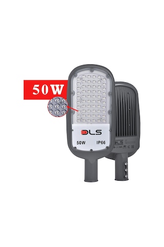 50W Led Yol Sokak Armatür DLS Park Bahçe Çevre Site Bina Dış Mekan Lamba Aydınlatma Ledli Sokak Armatürü Beyaz