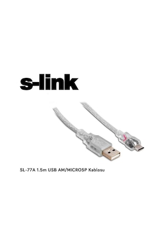 S-Link Sl-79A 3 Metre Micro Usb Kablo Usb 2.0 Am To Micro 5Pin