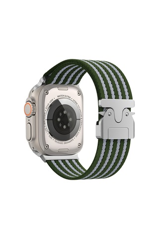 Watch 49mm Asma Krd-133 Naylon Kumaş Hasır Örgülü Kordon - Yeşil