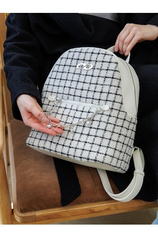 Kari Şehir A5 Deri Sırt Çantası 463477532 Sütlü