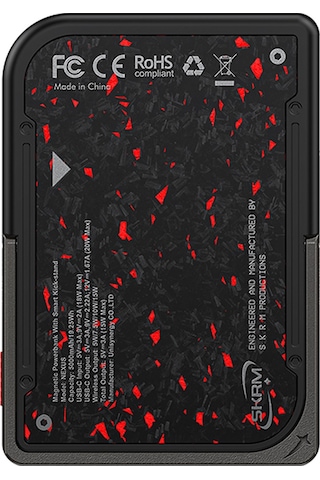 Skinarma Vektor Kablosuz Powerbank Ve Pd Hızlı Şarj Özellikli Metal Stand 15w 5000mah Siyah-kırmızı Siyah - Kırmızı
