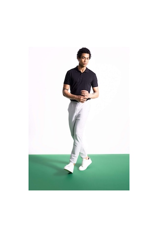 Defacto Defactofit Sporcu Jogger Eşofman Altı Slim Fit Dar Kesim Beli Lastikli Çift Cepli Standart Paça Z5600az24spgr91 Gri