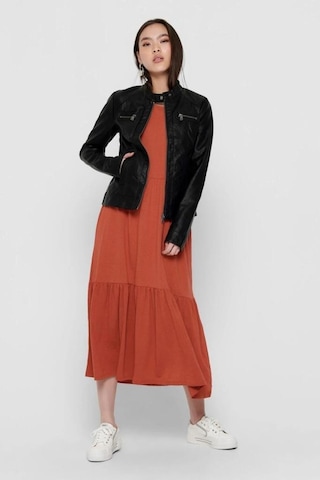 Only 15081400 Onlbandıt Faux Leather Bıker Black Kadın Deri Mont Siyah