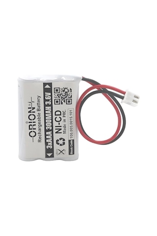 Orion Aaa 3.6v 300mah Ni-cd Kablo Ve Konnektörlü Şarjlı Pil-1908