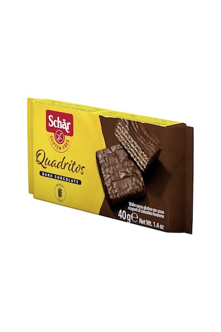 Schar Quadritos Glutensiz Çikolata Kaplamalı Gofret 10 x 40 G