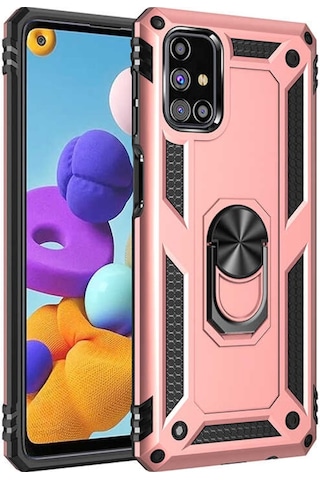 Samsung Galaxy Uyumlu M31S Kilif Zirhli Standli Miknatisli Tank Kapak 463776643