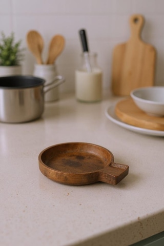 Bambum Nero - Lupo Kirli Kaşık Altlığı