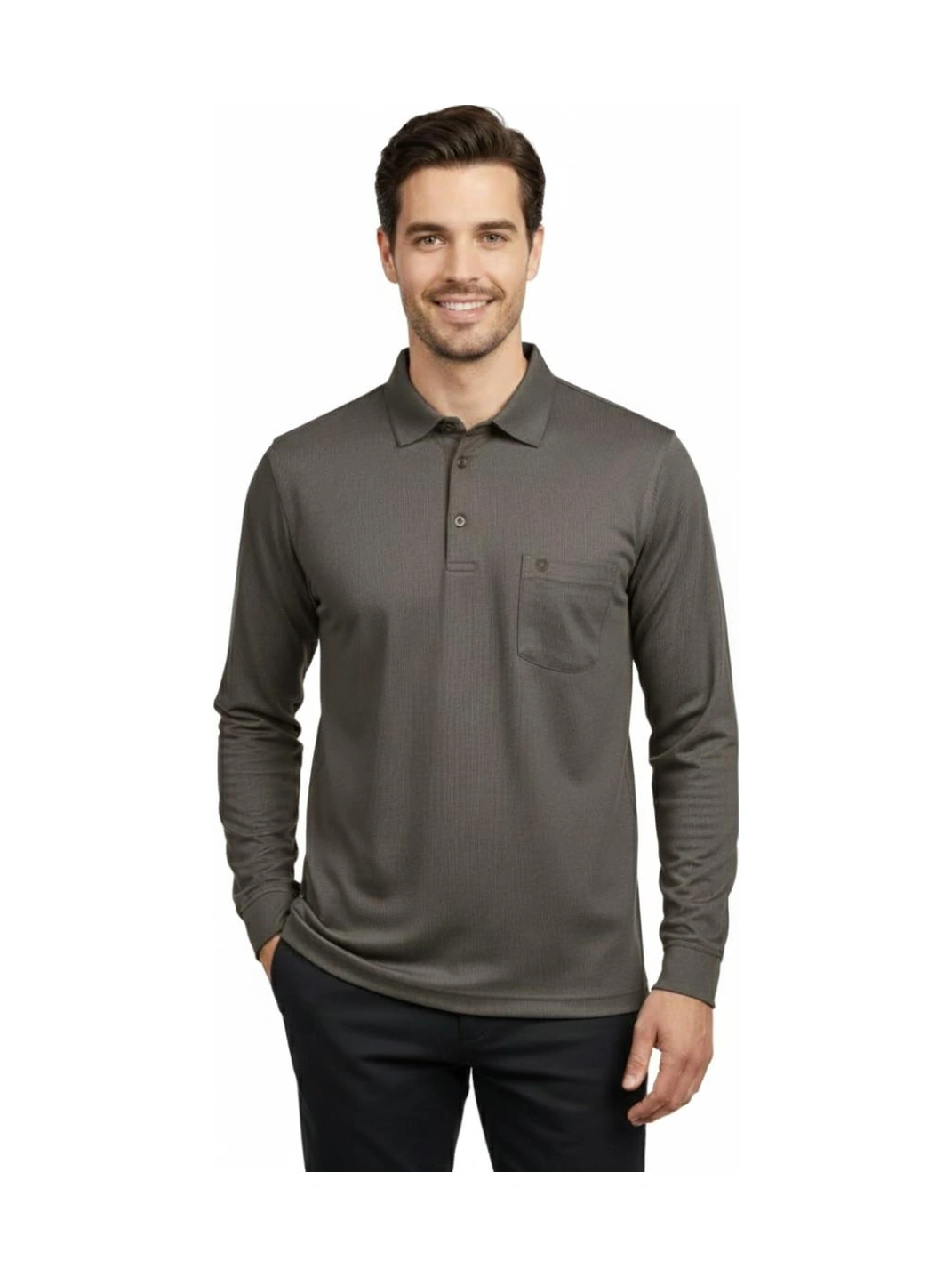 Dynamo Erkek Gömlek Yaka Kol Manşetli Cepli Sweat 4249 Bgl-st04862 Vizon