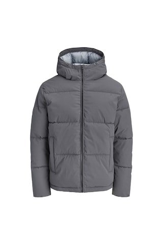 Jack & Jones Büyük Beden Ayarlanabilir Bagcikli Kapüsonlu Puffer Ceket - Galaxy - 12303958 Asphalt