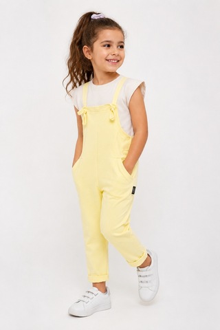 Babyhola Kız Çocuk Salopet Tişört Takım 50842 Sarı