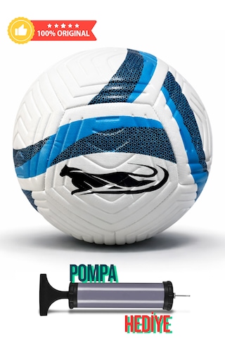 Futbol Topu Halı Saha Ve Beton Zemin Renkli Çizgili Pompa Karışık Çok Renkli