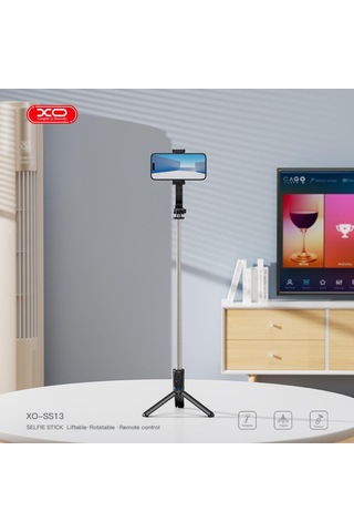 Premium Görüntü Aleti Çekim Kulesi Ss13 Bluetooth Kumandalı Tripod Selfie Çubuğu