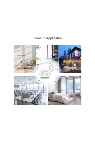 Konesam Akıllı Zigbee Perde Anahtarı - 2 Kanal Kablosuz Kontrol, Mini Tasarım