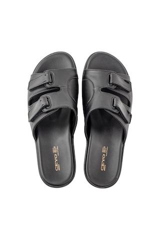 Ceyo 9863-25 Siyah Kadın Kemik Çıkıntısı Terlik 2066 Renkli Çok Renkli