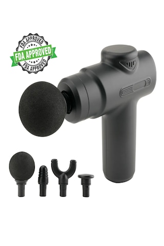 Hams104 Kablosuz Masaj Tabancası 6 Modlu Lcd Masaj Tabancası A Siyah