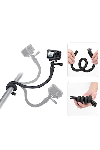 Ayex 52cm Esnek Montaj Kolu Gopro Insta360 Djı İle Uyumlu